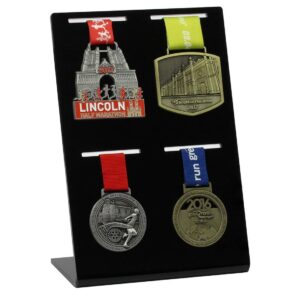 Desktop Acrylic Four Medal Display- Choice of Colours