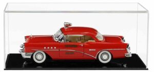 Display Case for a 1:18 Scale Model Car with a Flat Base and a Choice of Base Colours