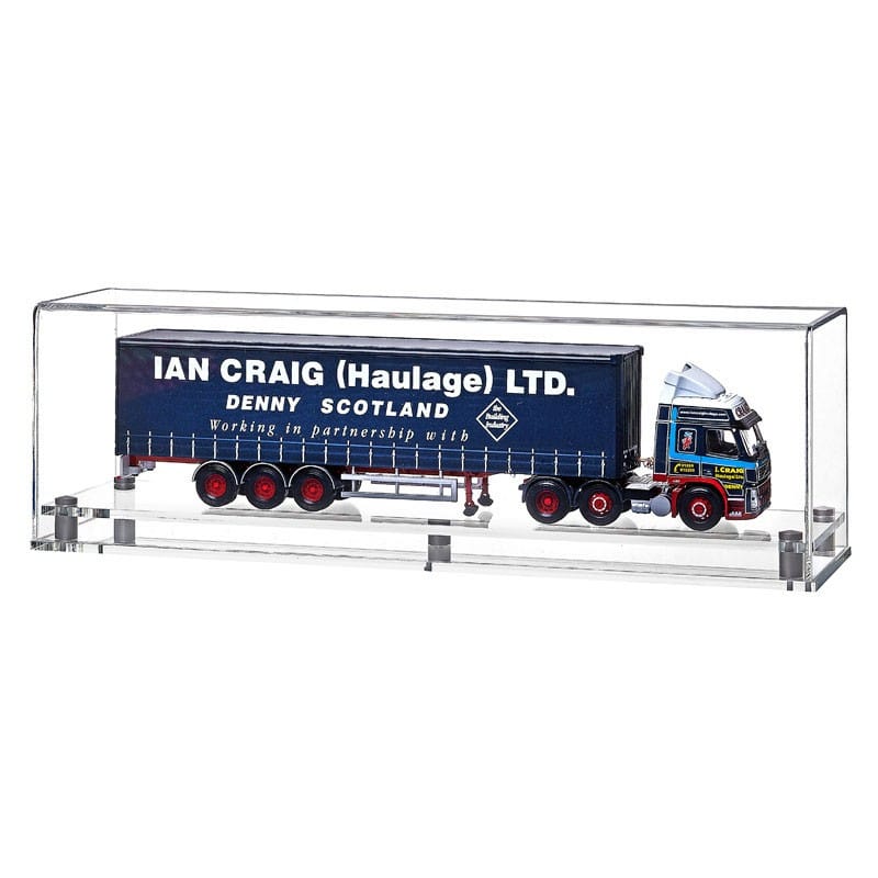 Display Case for a 150 Scale Model Truck with a Modern Base Acrylic