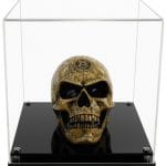 300mm Cube Display Case with a Modern Acrylic Base (Choice of Base Colours)