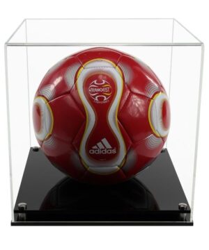 Main product image for the Display Case for a Football with a Modern Acrylic Base (Choice of Base Colours)