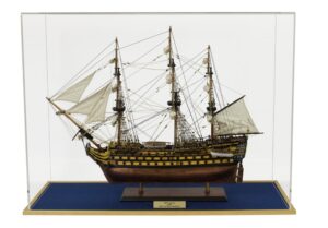 Main product image for the Model Ship Acrylic Display Case, Made to your Sizes- Choice of Base Colours