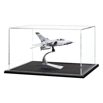 A030 Deluxe Clear Acrylic Model Plane Display Case with UV Protection 