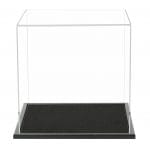 300mm Cube Display Case including a Wooden Base (Choice of Base Colours)