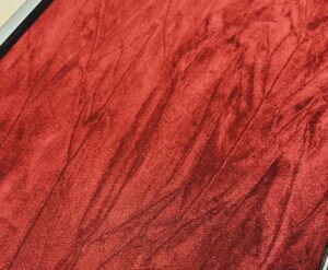 Burgandy Crushed Velvet Effect Baize