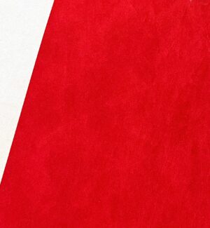 Bright Red Crushed Velvet Effect Baize