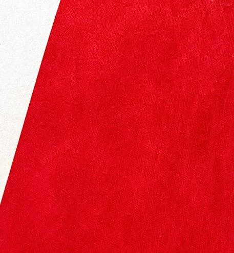 Bright Red Crushed Velvet Effect Baize