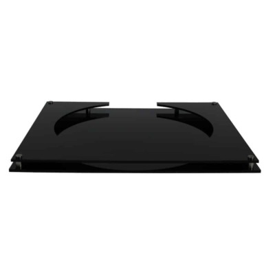 Image of just the acrylic base for the 1:100 scale model Millenium Falcon by EFX