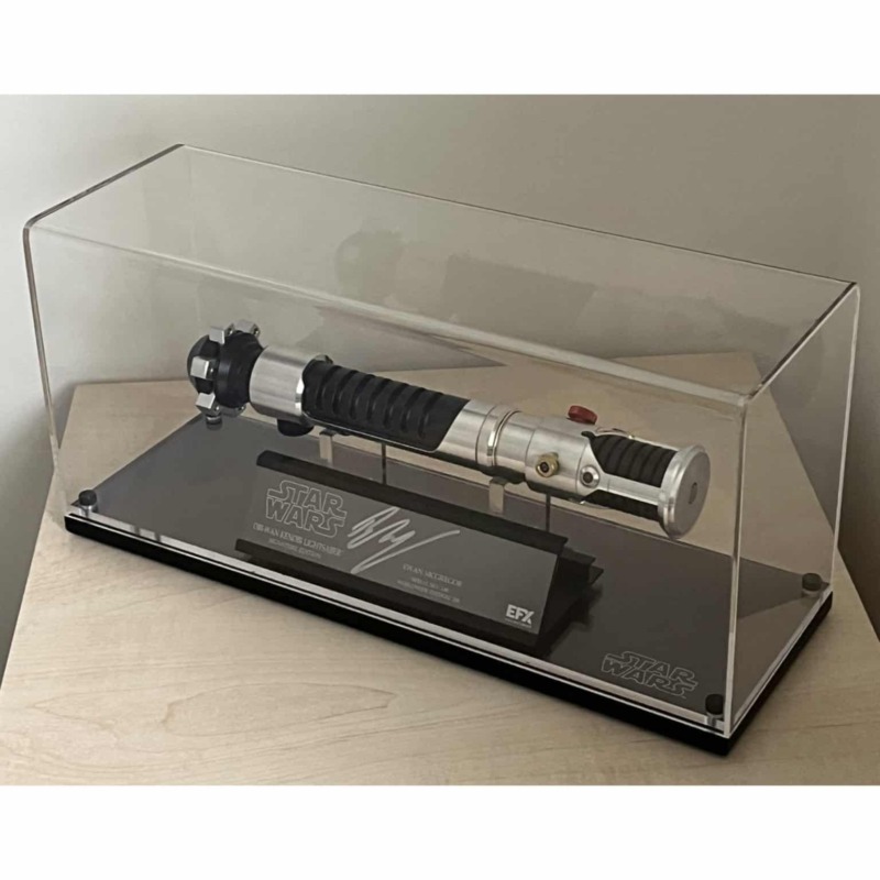 EFX-Display-Case Main image for the Acrylic Display Cover for EFX Star Wars Lightsabers & Collectables, supplied by a customer