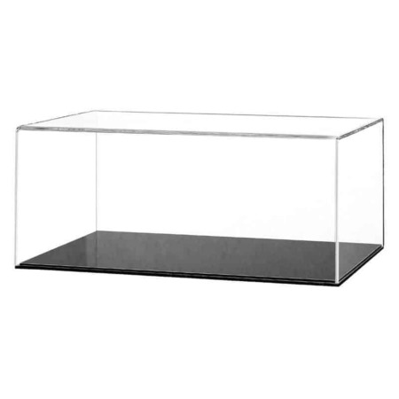 Clear Display Box - 325mm wide x 150mm deep x 128mm high Internally- Choice of Base Colours