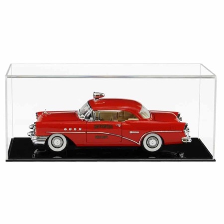 Display Case for a 1:18 Scale Model Car with a Flat Base and a Choice of Base Colours