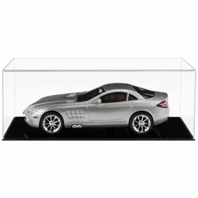 Display Case for a 1:12 Scale Model Car with a Flat Base (Choice of Base Colours)
