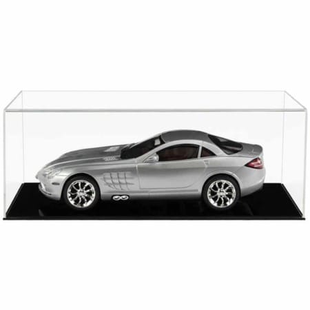 Display Case for a 1:12 Scale Model Car with a Flat Base (Choice of Base Colours)