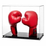Display Case for a Pair of Boxing Gloves with a Modern Base (Choice of Colours)