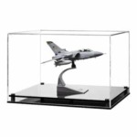 Display Case for a 1:72 Scale Model Plane with a Modern Base (Choice of Colours)
