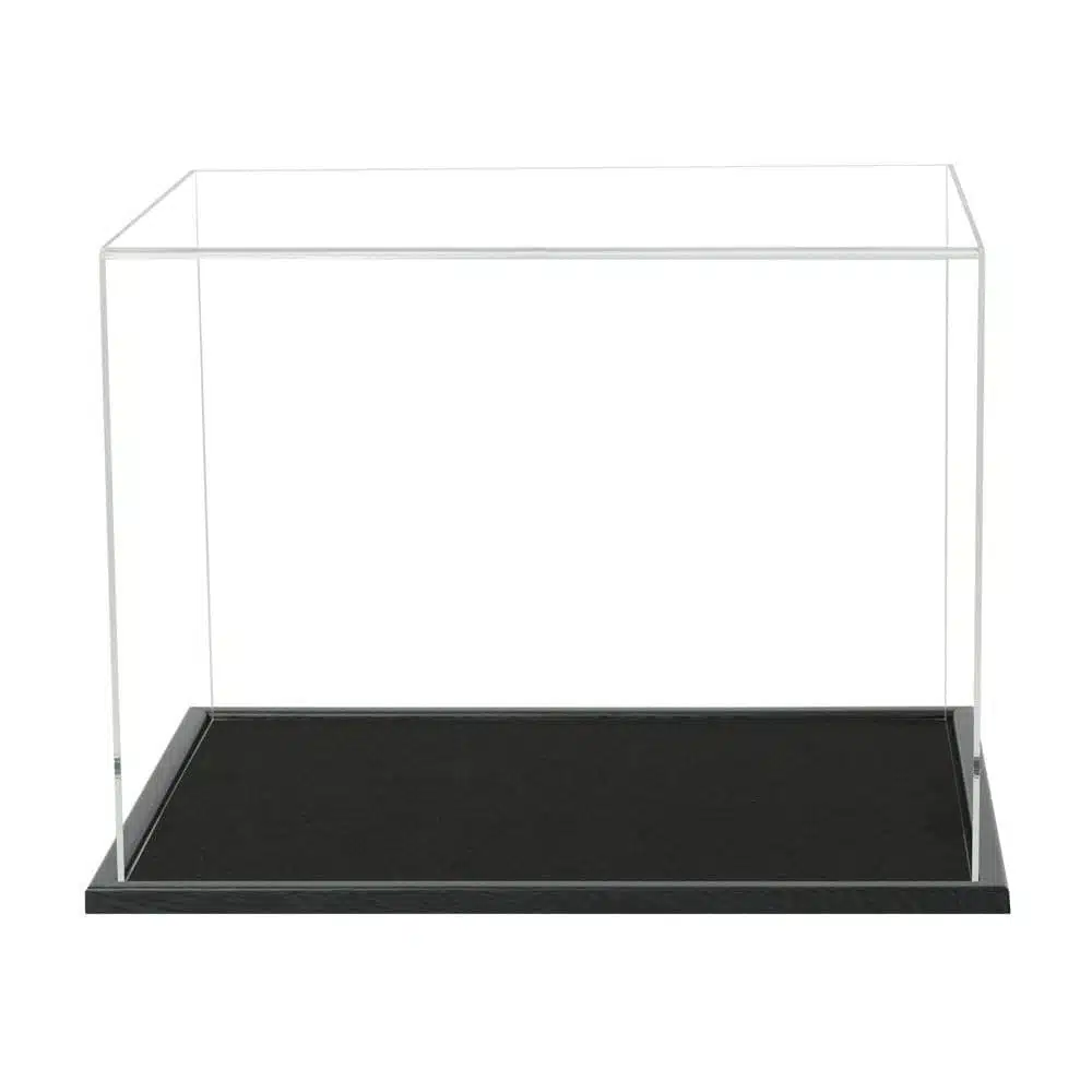 Custom Sized Acrylic Display Case with a Wooden Base (Choice of Base Colours)