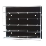 Acrylic Wall Display Case (Choice of Number of Shelves and Back Colour)