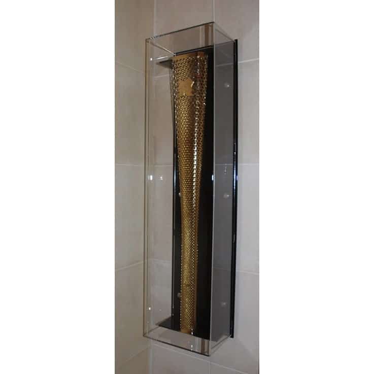 Main image for London 2012 Olympic Torch Display Case with Black Back