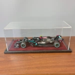 1:18 Scale Model F1 Car Display Case with a Wooden Base (Choice of Base Colours)